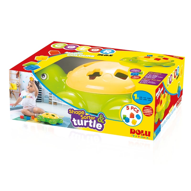 Dolu - Toy Factory Shape & Sorter Turtle 5 Blocks - 6016 - Image 1
